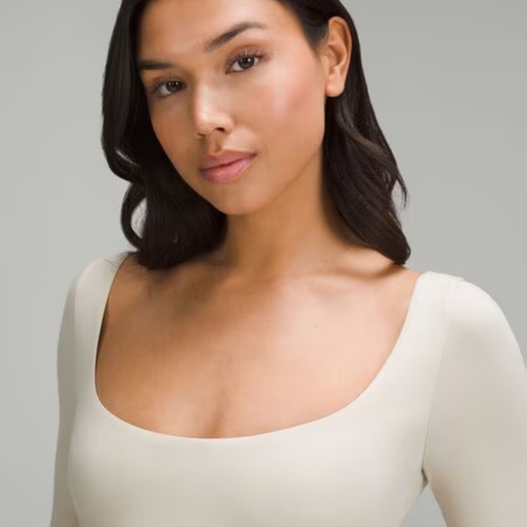 NWT Retail $88 Lululemon Wundermost Square Neck Bodysuit Daily Essentials - Picture 2 of 9